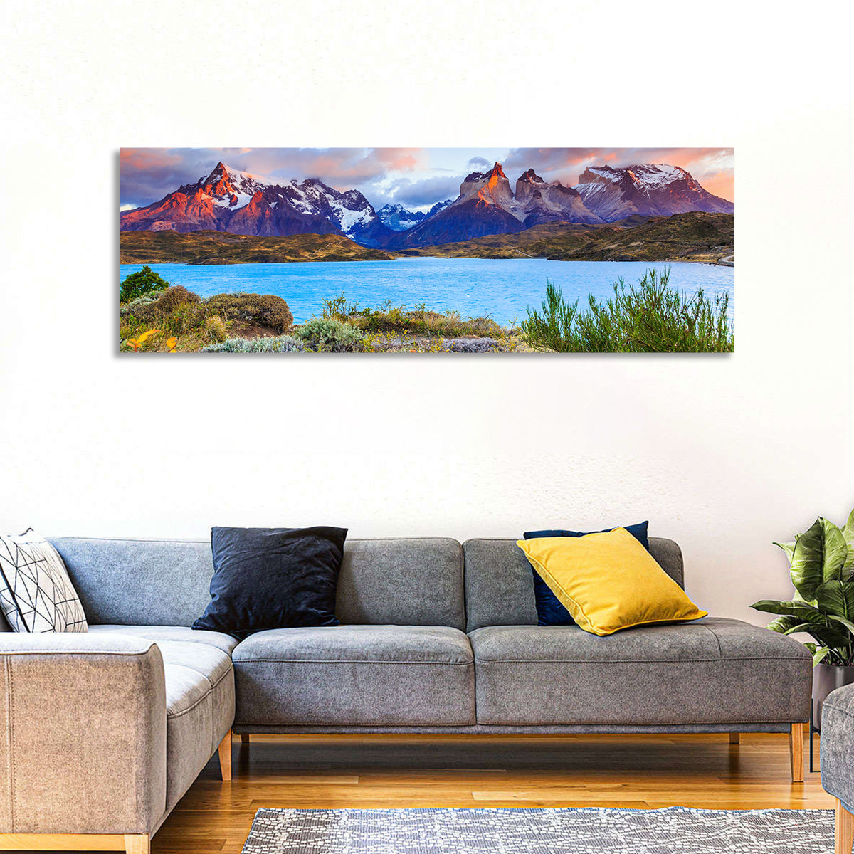 Lake Pehoe at Dawn Wall Art