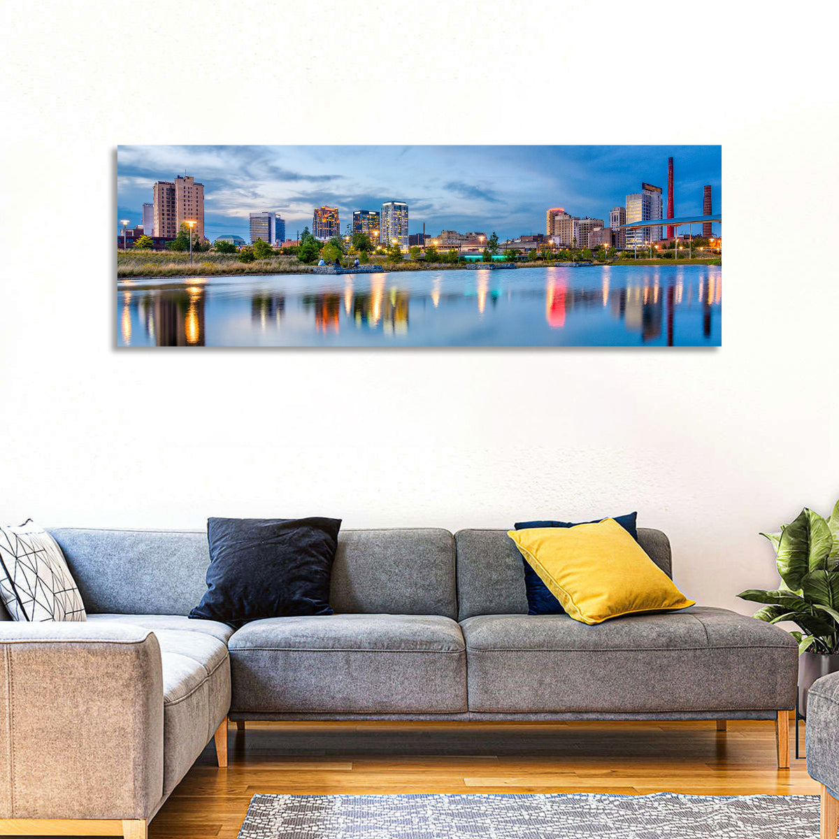 Birmingham Railroad Park Skyline Wall Art