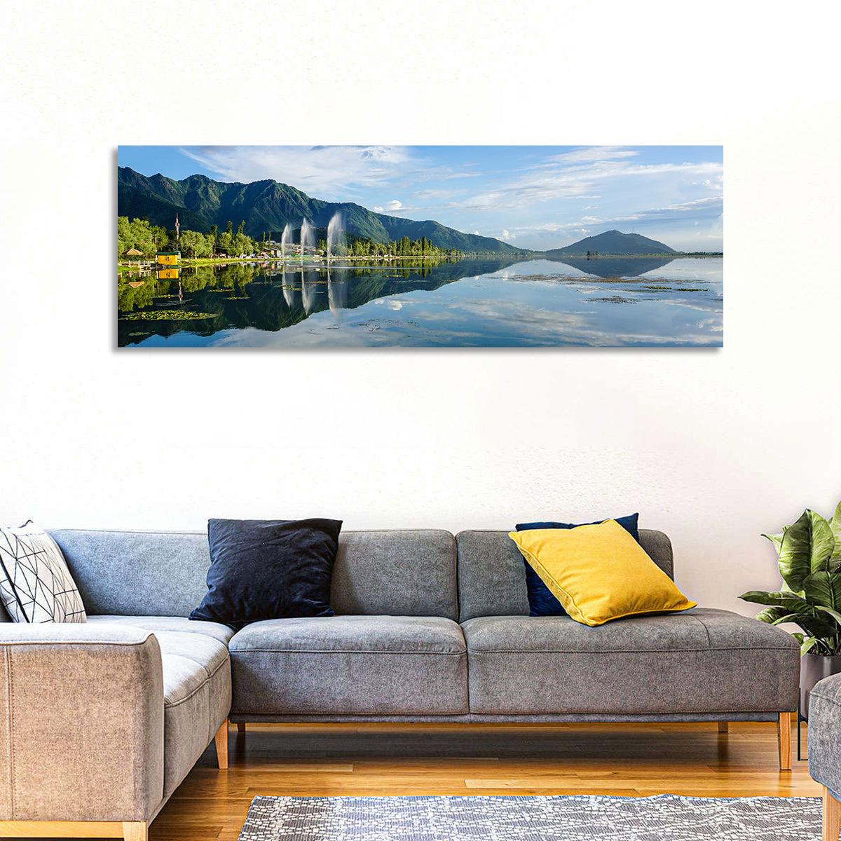 Dal Lake Reflections, Srinagar Wall Art