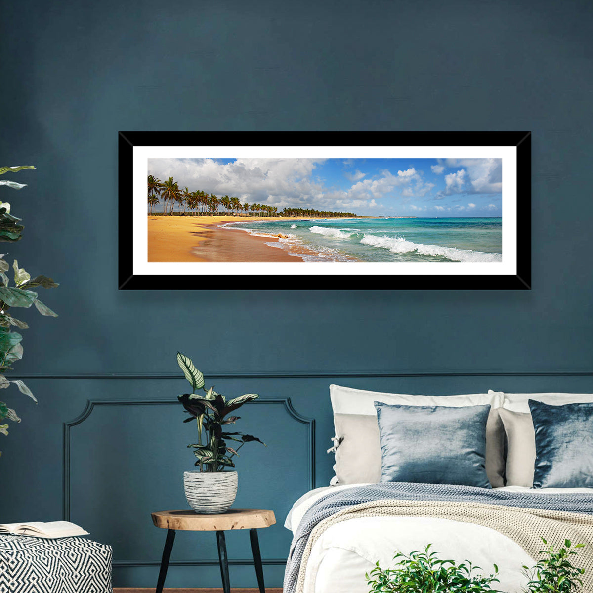 Palm Lined Tropical Coast Wall Art