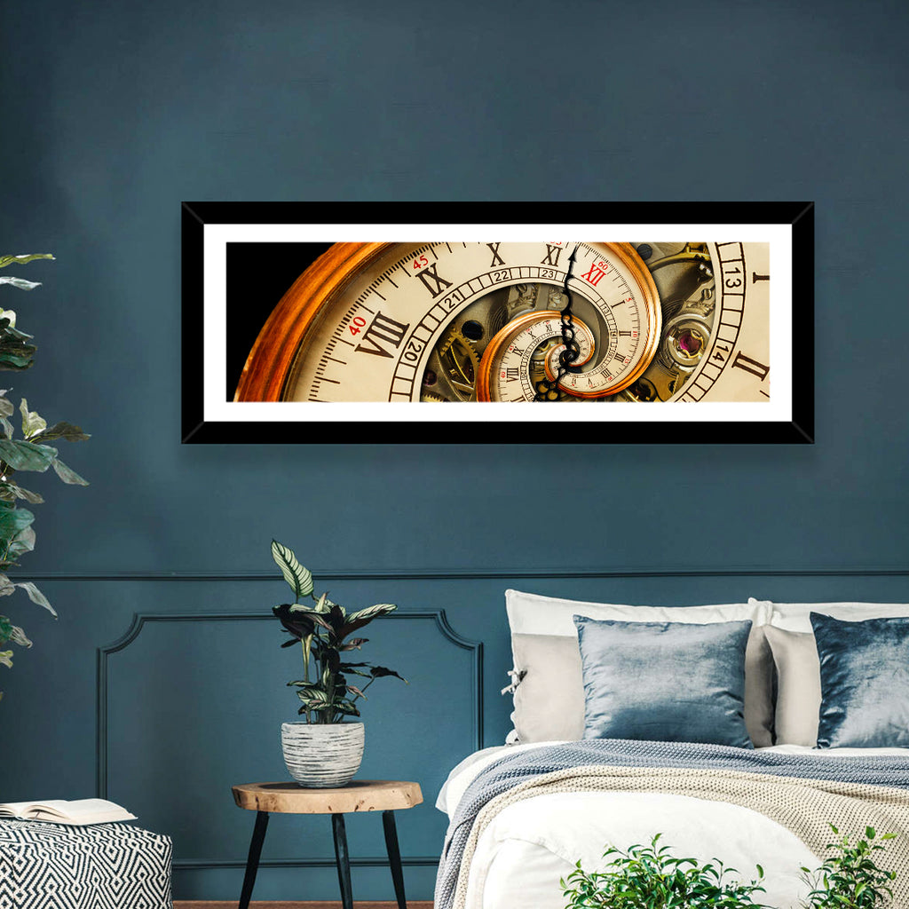 Antique Spiral Clock Face Wall Art