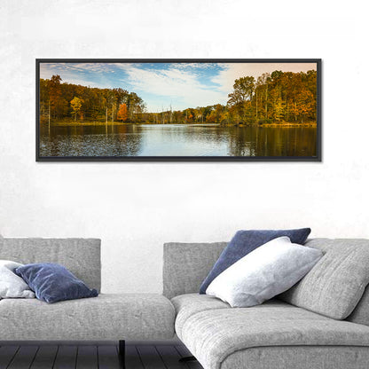 Seneca Lake Autumn Reflection Wall Art
