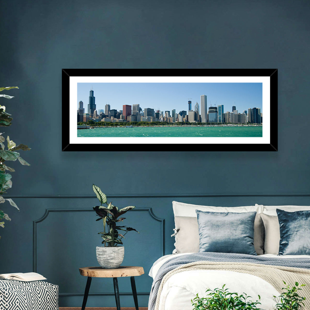 Chicago Skyline with Willis Tower Wall Art