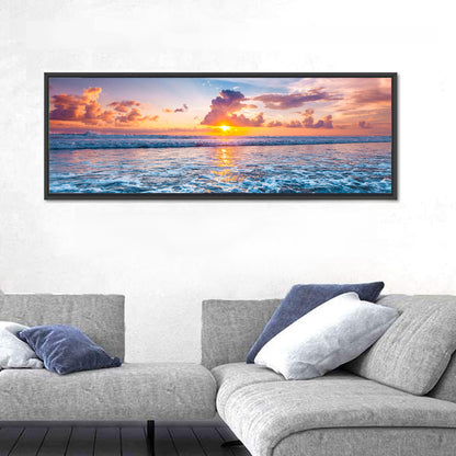 Sunburst Ocean Wave Wall Art