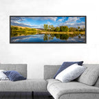 Boise River Rainbow Reflection Wall Art