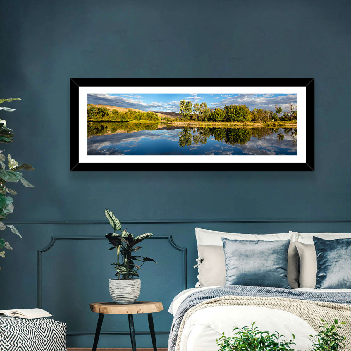 Boise River Rainbow Reflection Wall Art