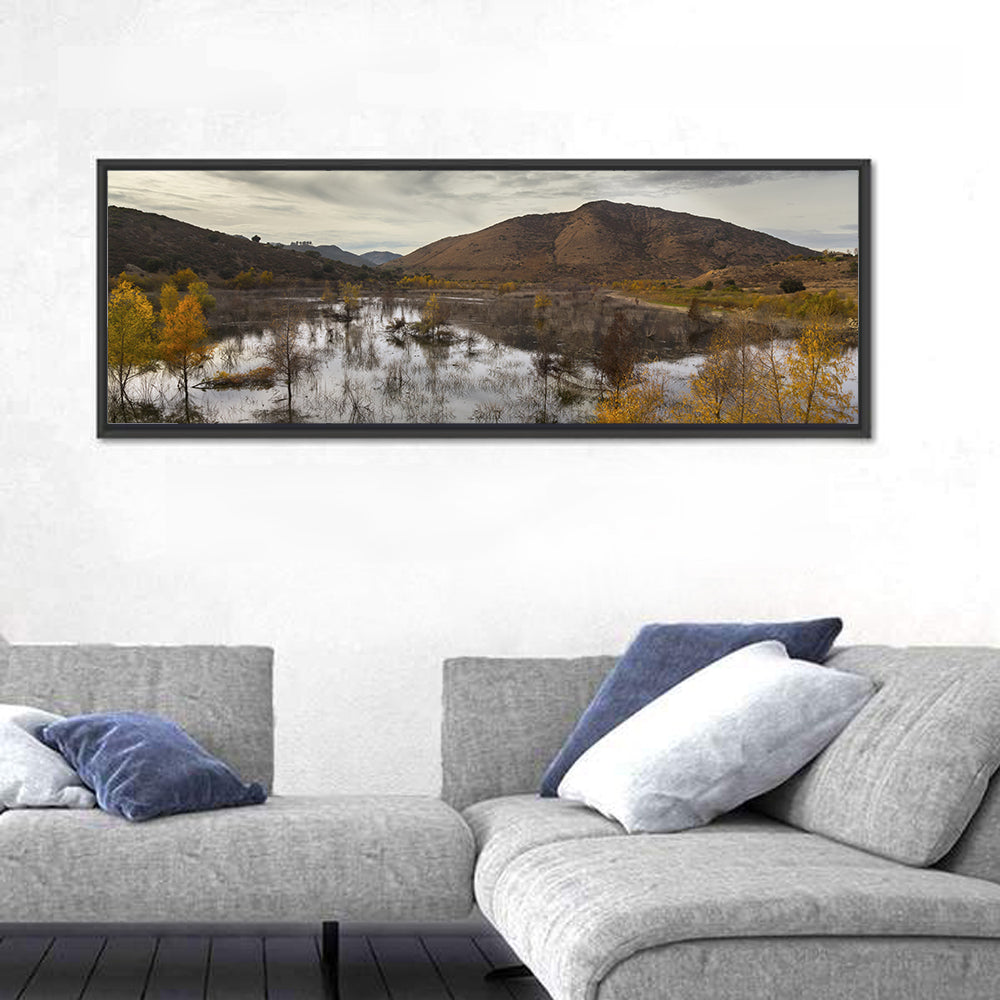Lake Hodges Autumn Reflection Wall Art