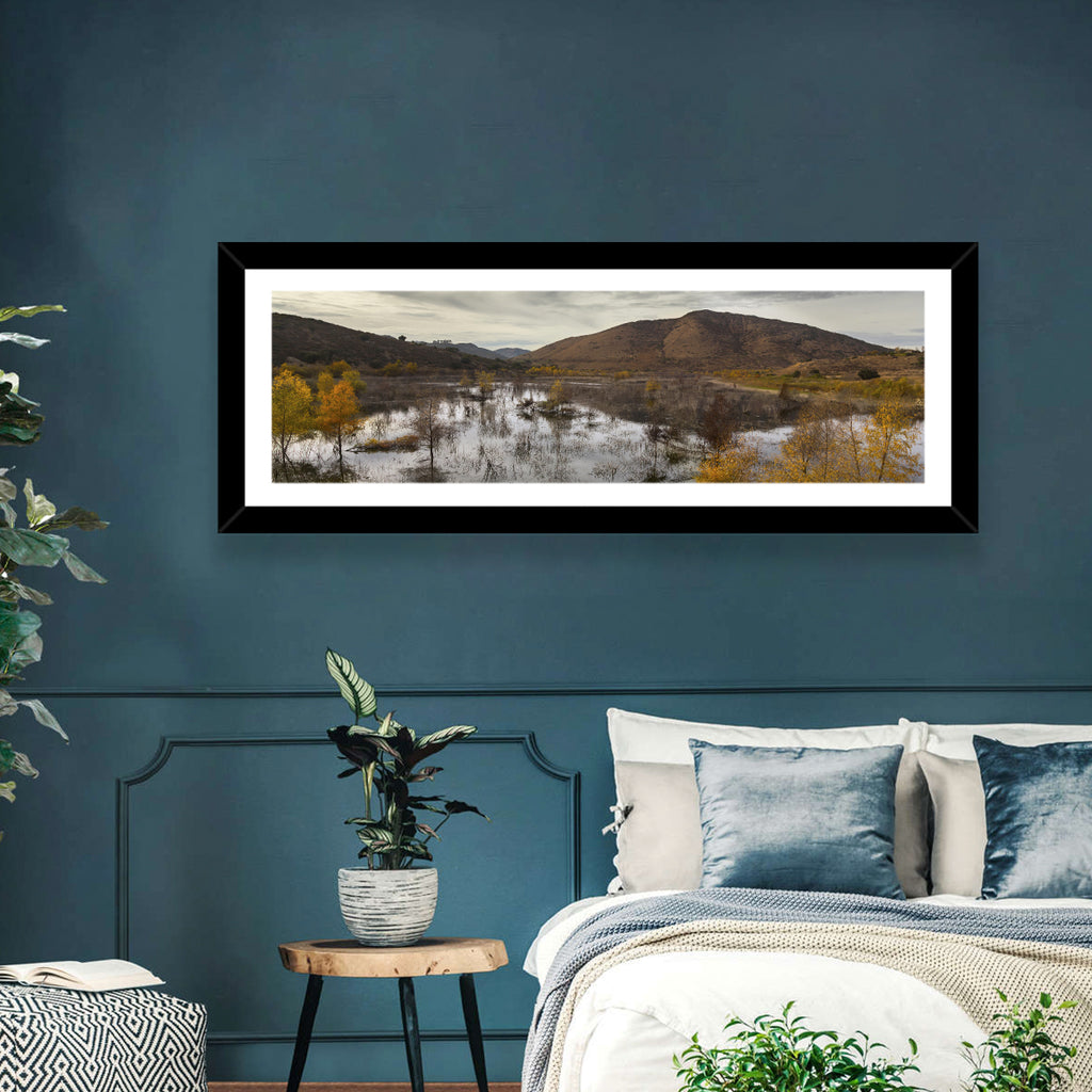 Lake Hodges Autumn Reflection Wall Art