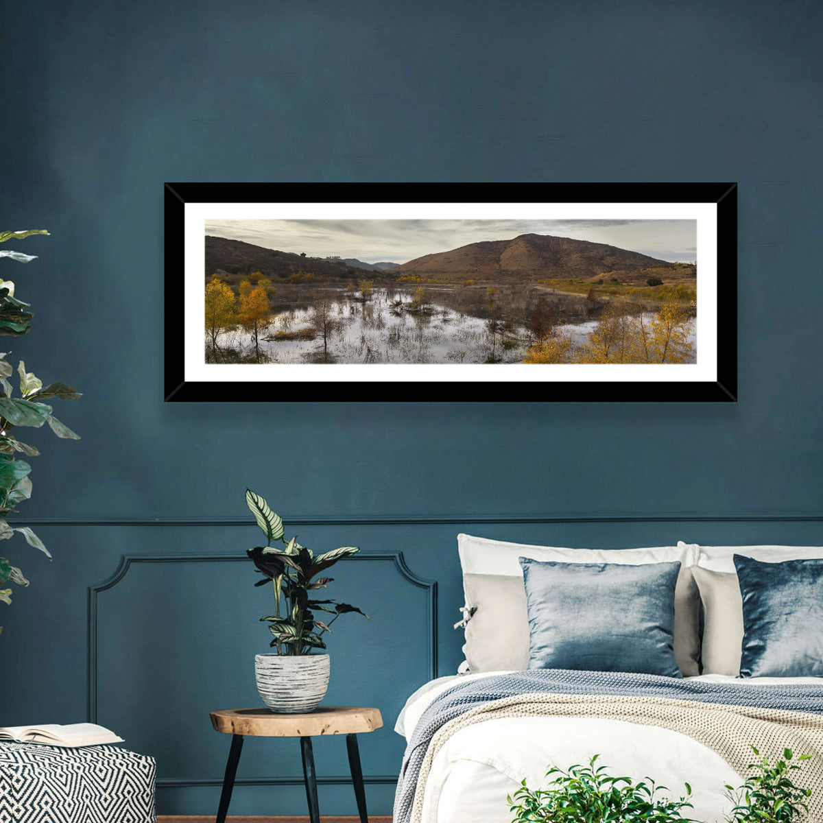 Lake Hodges Autumn Reflection Wall Art