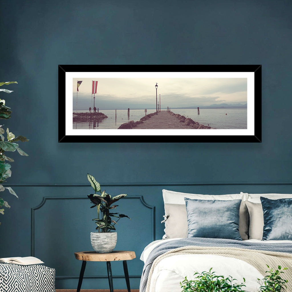 Stone Pier at Lake Garda Wall Art