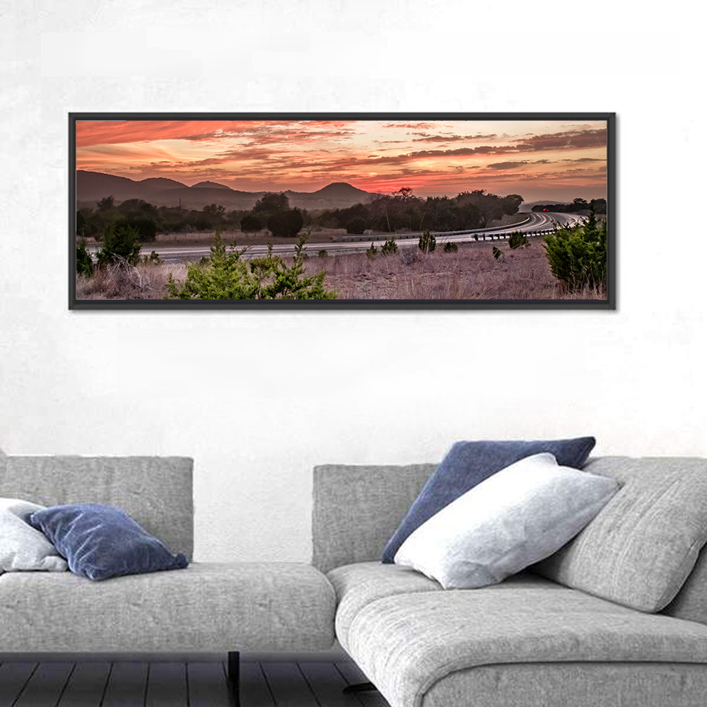 Sunset Curve on Texas Highway 16 Wall Art