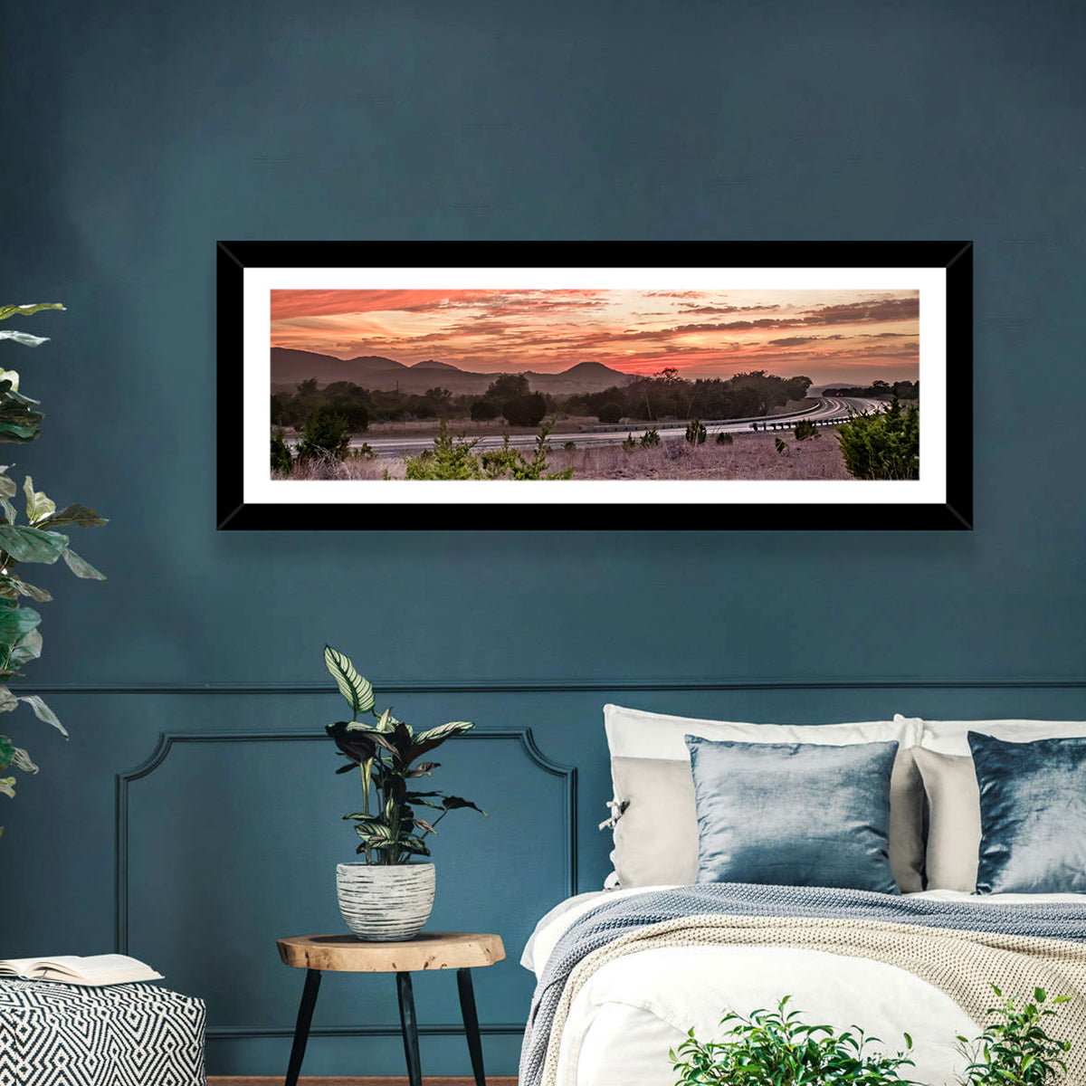 Sunset Curve on Texas Highway 16 Wall Art