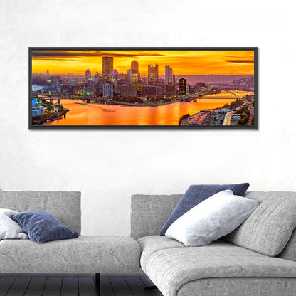 Pittsburgh Skyline at the Point Wall Art