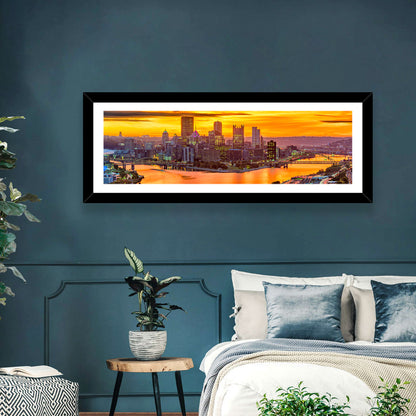 Pittsburgh Skyline at the Point Wall Art