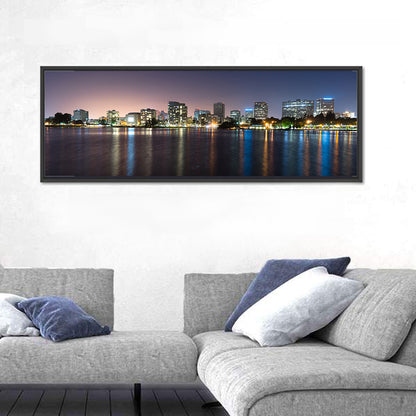 Oakland Skyline Over Lake Merritt Wall Art