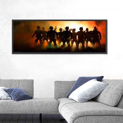 Military Soldiers Group Wall Art