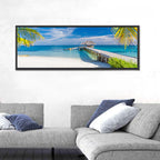 Maldives Overwater Pier Wall Art