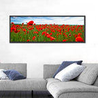 Red Poppy Field Wall Art