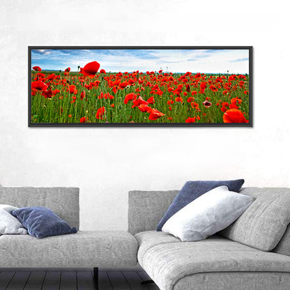 Red Poppy Field Wall Art