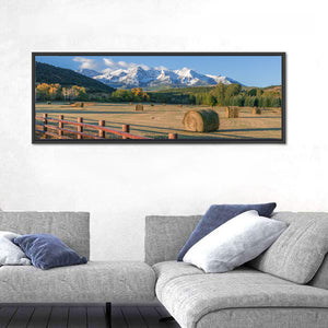 Hay Bales Colorado Fields Wall Art