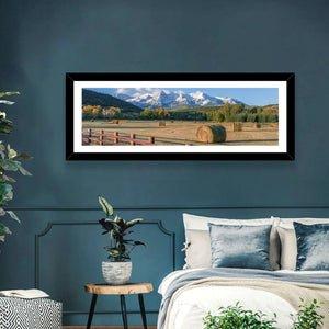 Hay Bales Colorado Fields Wall Art