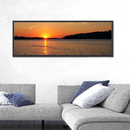 Mississippi River Sunset Wall Art