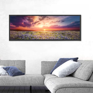 Bluebonnet Sunset Texas Wall Art