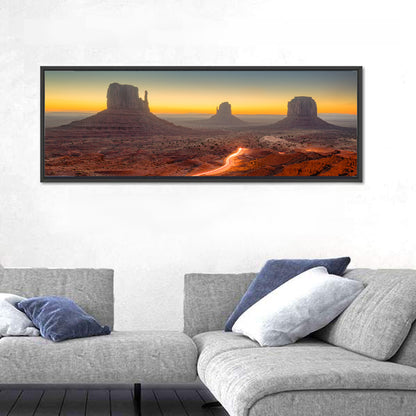 Monument Valley Golden Horizon Wall Art