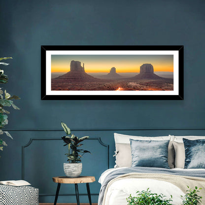 Monument Valley Golden Horizon Wall Art