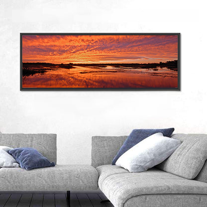 Louisiana Wetland Sunset Wall Art