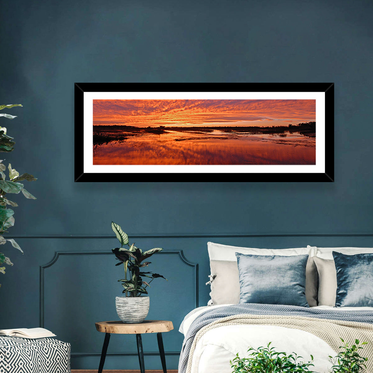 Louisiana Wetland Sunset Wall Art