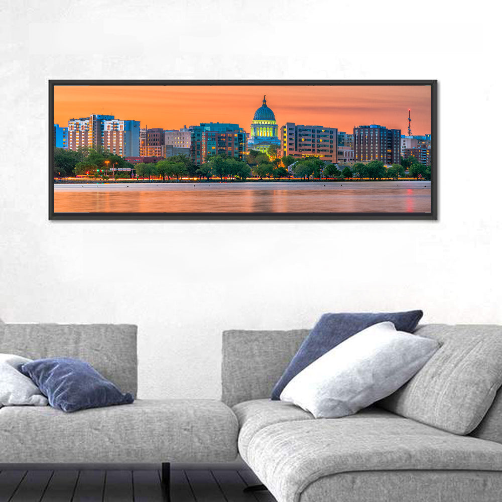 Madison State Capitol Skyline Wall Art