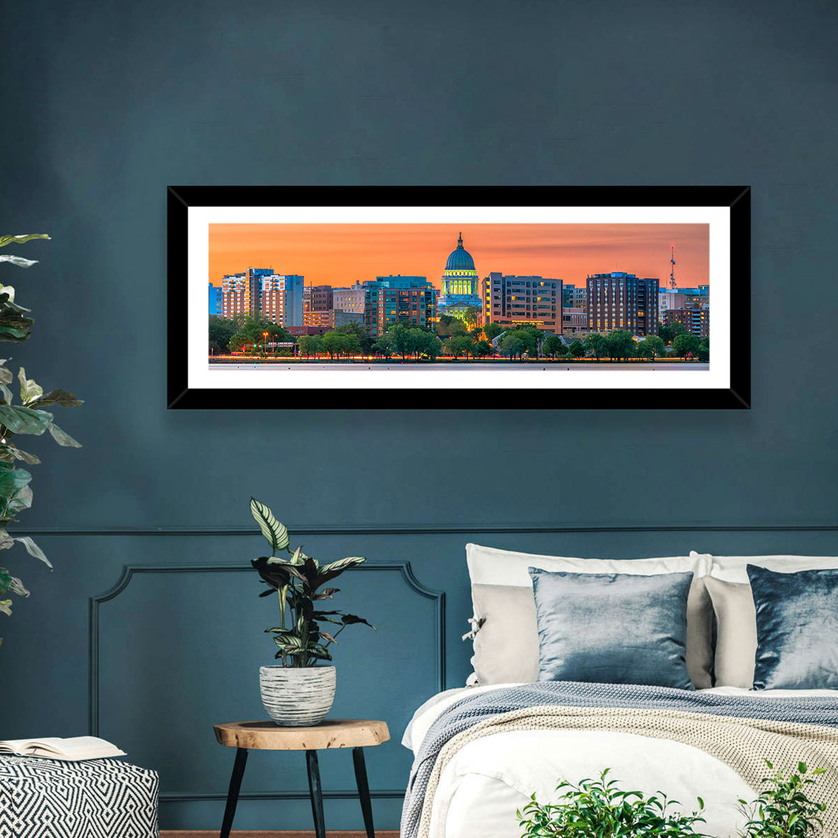 Madison State Capitol Skyline Wall Art