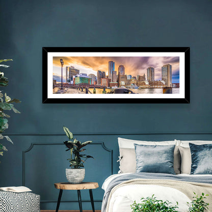 Boston Harbor at Dusk Wall Art