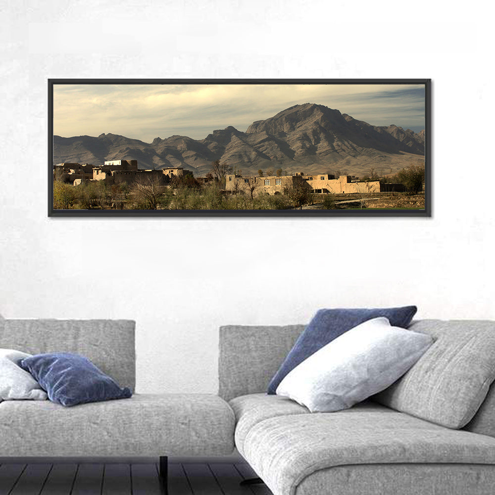 Afghan Mountain Village Wall Art