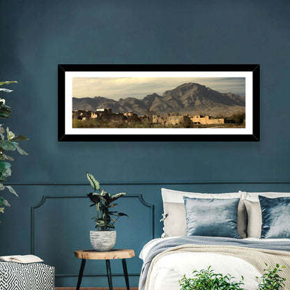 Afghan Mountain Village Wall Art