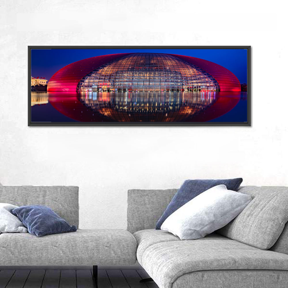 Ncpa Beijing Night Reflection Wall Art