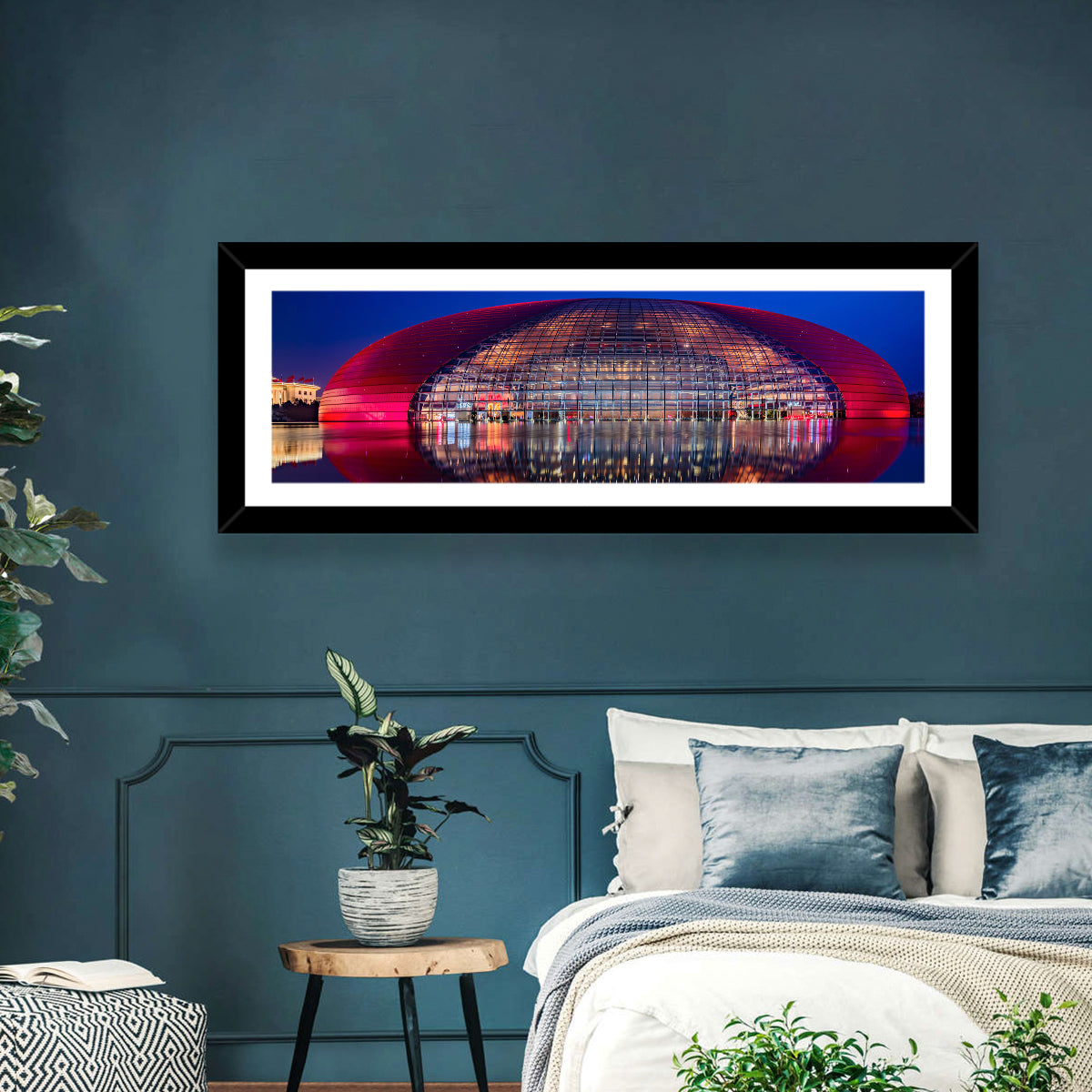 Ncpa Beijing Night Reflection Wall Art
