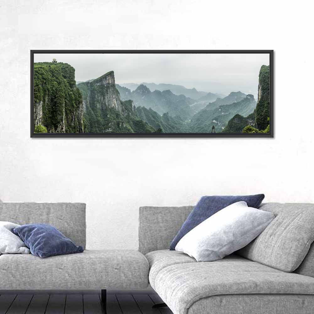 Misty Tianmen Mountain Valley Wall Art