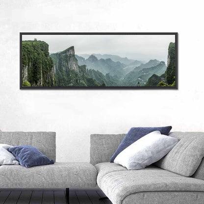 Misty Tianmen Mountain Valley Wall Art