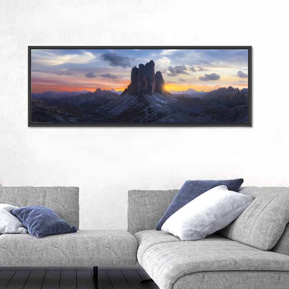 Tre Cime Di Lavaredo at Sunset Wall Art