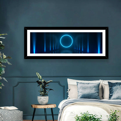 Glowing Neon Corridor Wall Art