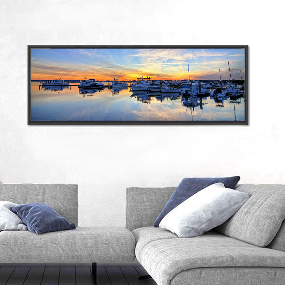Marina at Golden Hour Wall Art