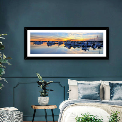 Marina at Golden Hour Wall Art