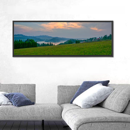 Czorsztynskie Lake Meadow at Dusk Wall Art