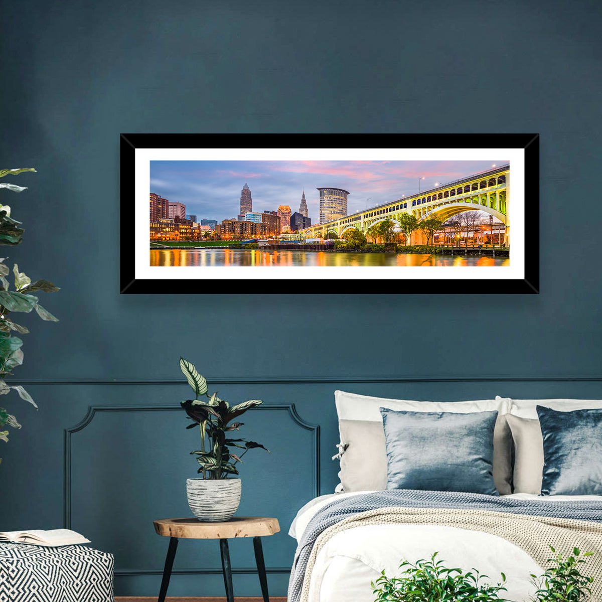 Cleveland Skyline at Dusk Wall Art