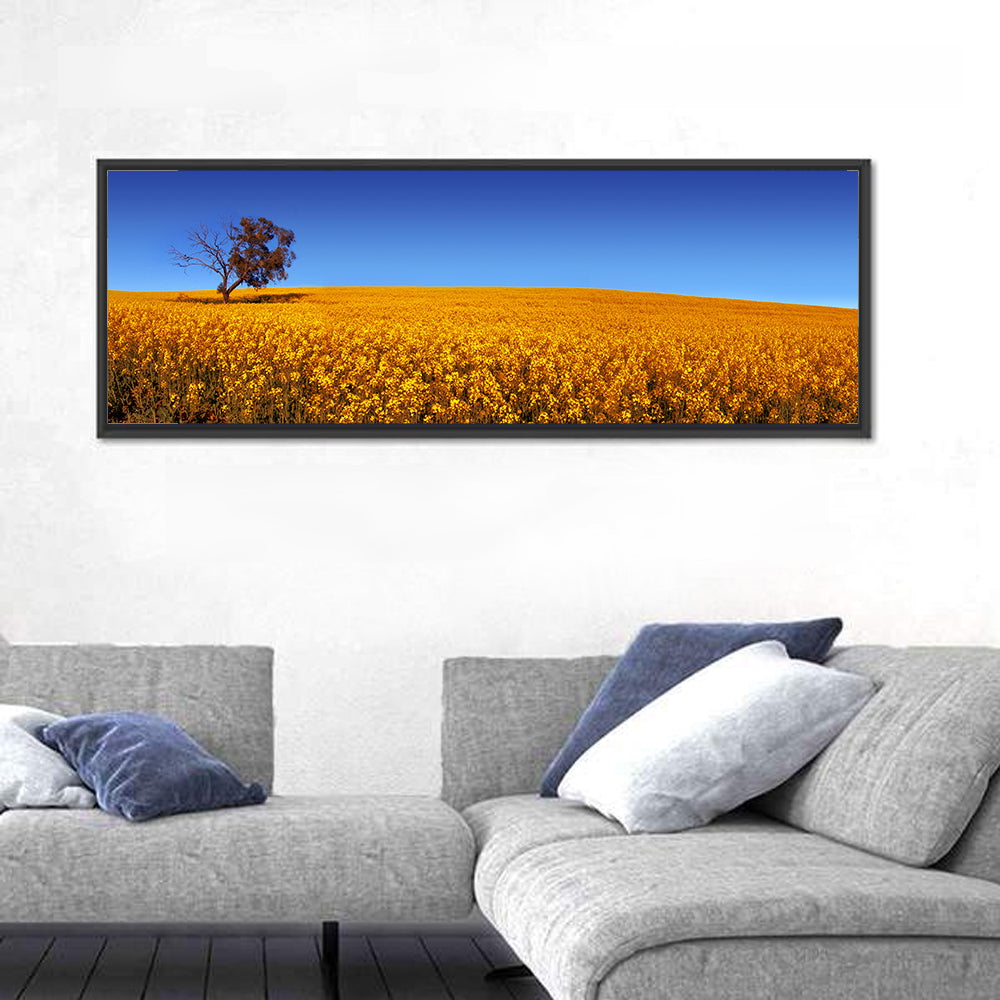 Canola Field with Lone Tree Wall Art