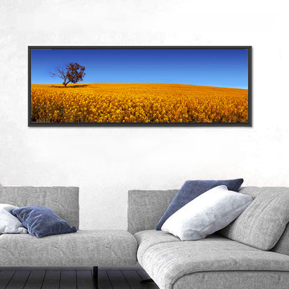 Canola Field with Lone Tree Wall Art