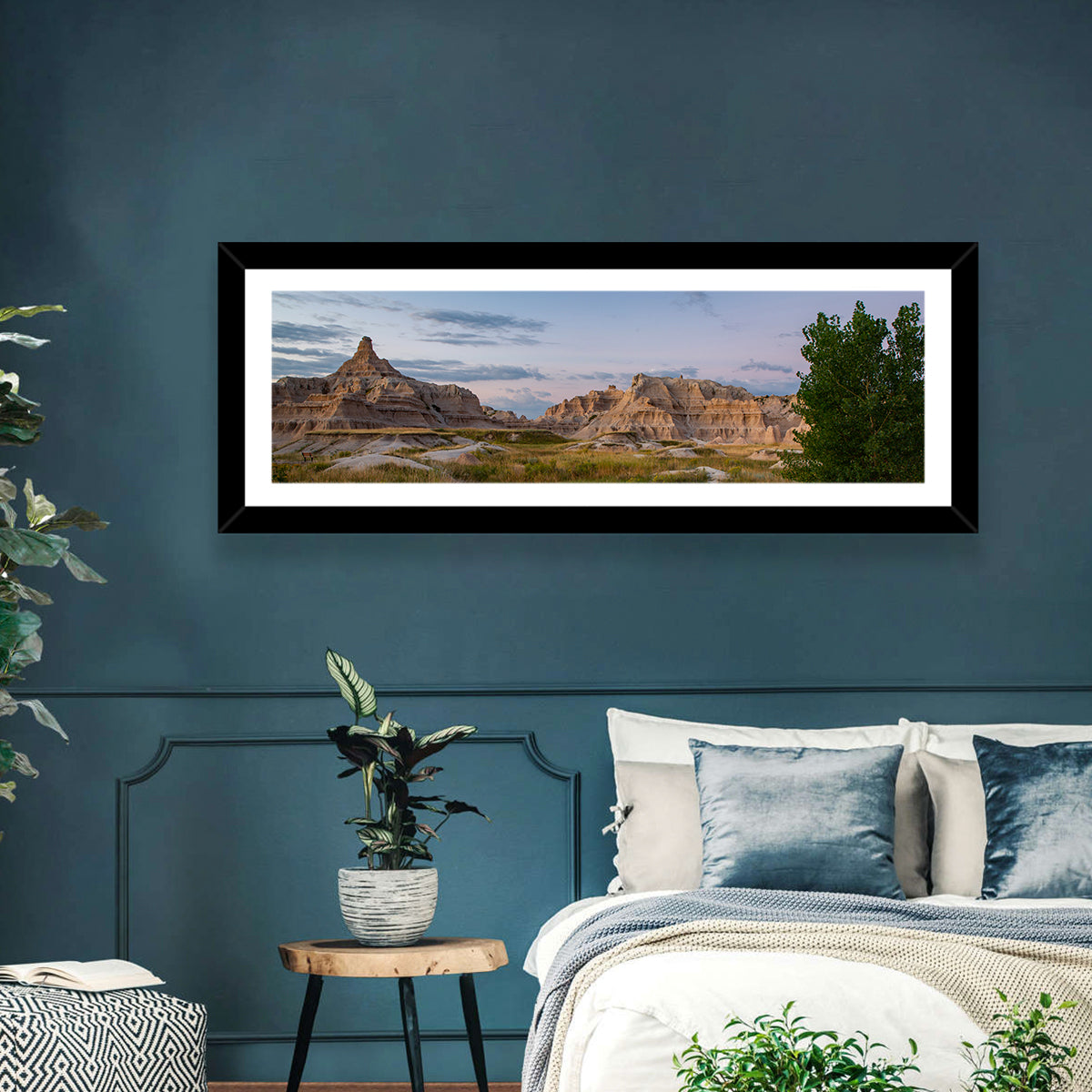Badlands Golden Hour Meadow Wall Art