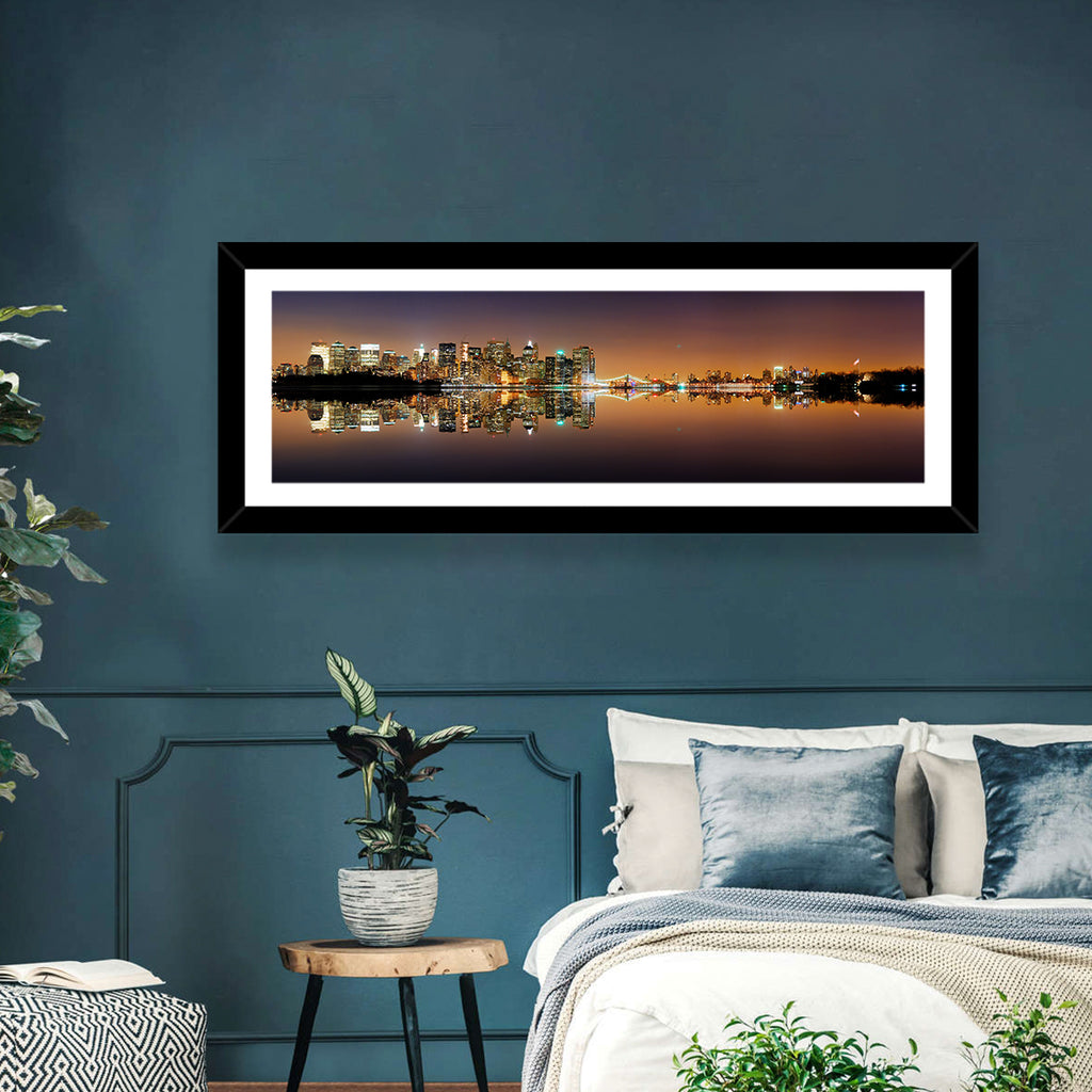 Manhattan Twilight Reflection Wall Art